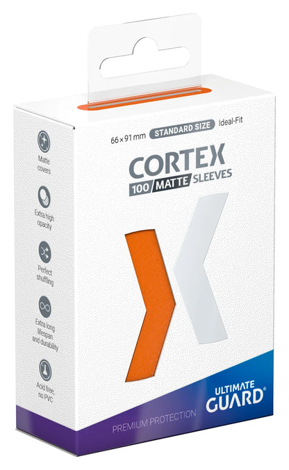 Cortex Sleeves Matte Standard Size (100) - Orange