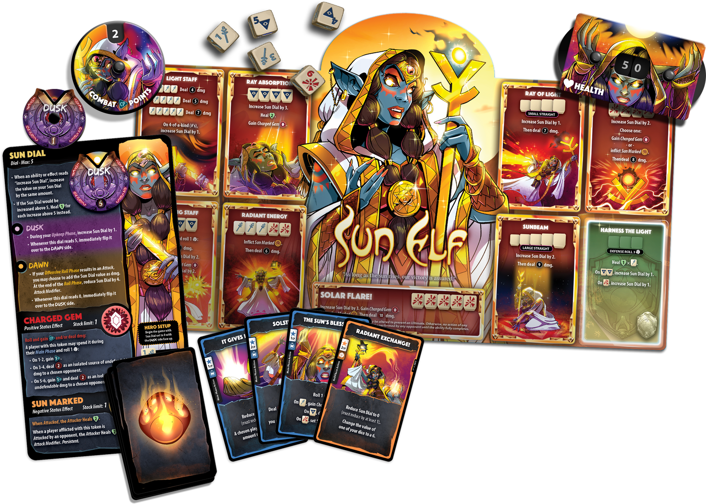 Dice Throne: Sun Elf - Hero Pack